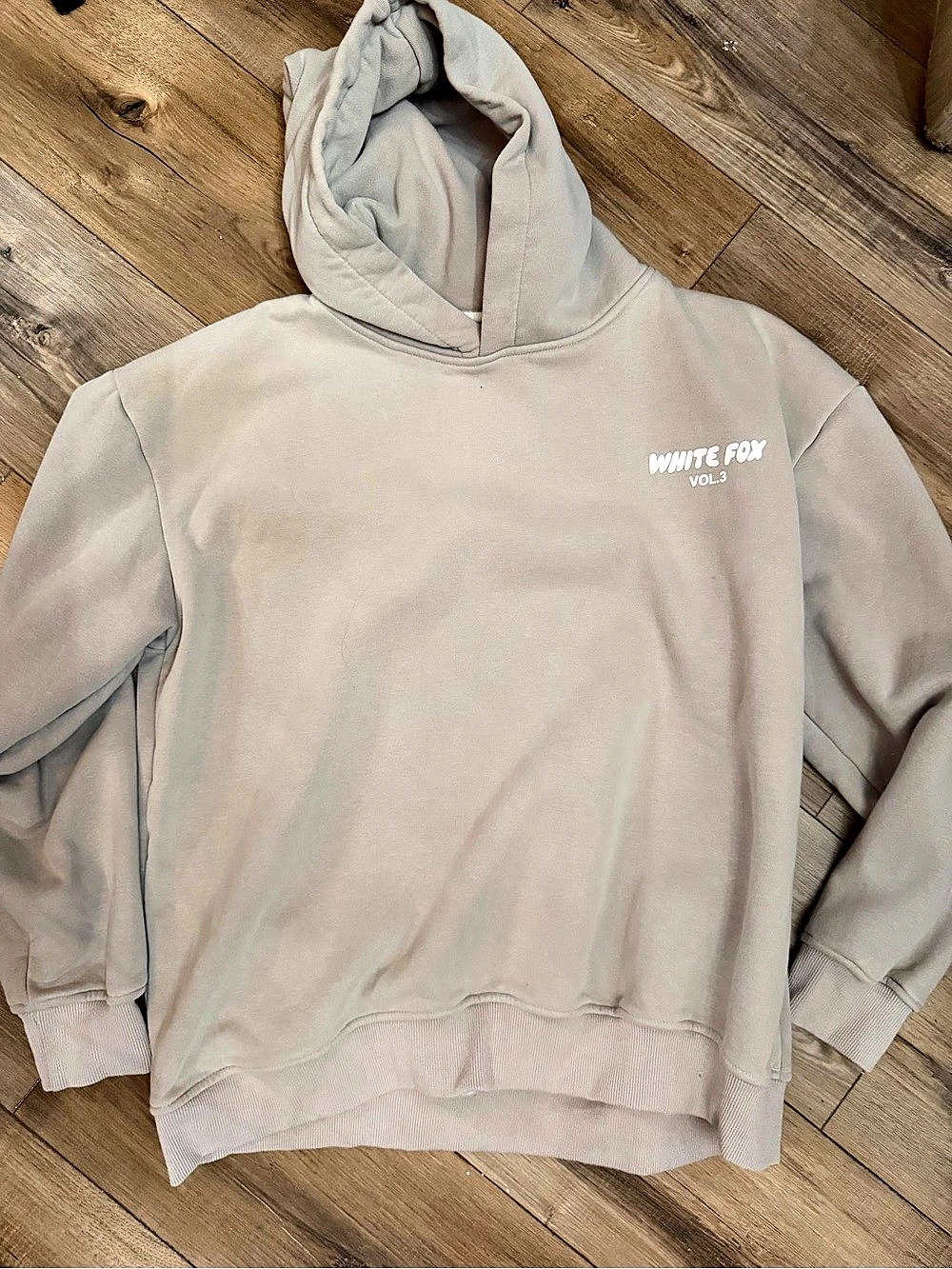 White Fox Vol. 3 hoodie Gray Pullover Hoodie